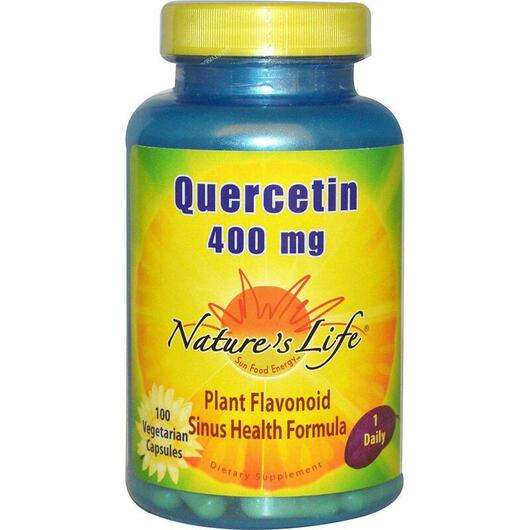 Основне фото товара Natures Life, Quercetin 400 mg, Кверцетин, 100 капсул