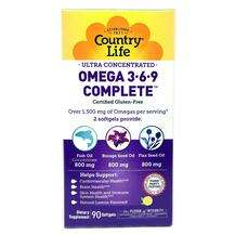 Country Life, Ultra Concentrated Omega 3-6-9 Complete Natural ...