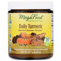 Mega Food, Daily Turmeric Nutrient Booster Powder Unsweetened,...