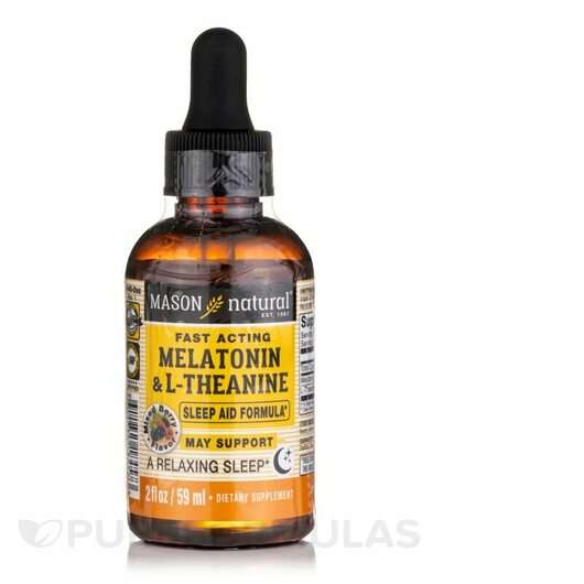 Основне фото товара Mason, Melatonin + L-Theanine Liquid Drops Mixed Berry Flavor,...