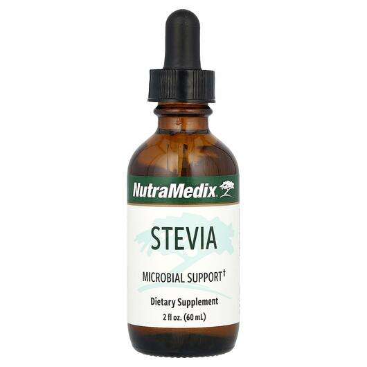 Основне фото товара NutraMedix, Stevia Microbial Support, Стевія, 60 мл