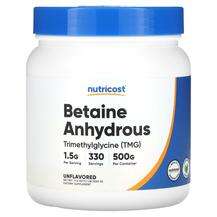 Nutricost, Betaine Anhydrous Unflavored, 500 g