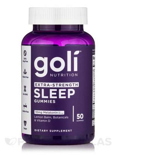 Основне фото товара Goli Nutrition, Extra-Strength Sleep Gummies, Мелатонін, 50 та...