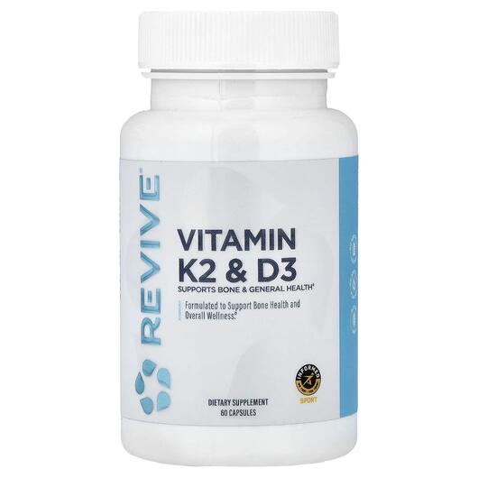 Основное фото товара Revive, Витамин K2, Vitamin K2 & D3, 60 капсул