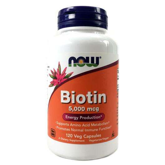 Biotin 5000 mcg, Біотин 5000 мкг, 120 капсул