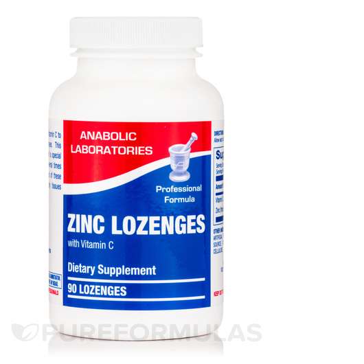 Zinc Lozenges with Vitamin C Orange Flavor, Цинк в пастилках, 90 таблеток