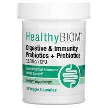HealthyBiom, Digestive & Immunity Pre + Pro, Ферменти, 30 ...