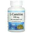 Фото товару Natural Factors, L-Carnitine 500 mg, L-Карнітин, 60 капсул