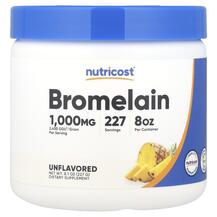Бромелайн Bromelain Unflavored Nutricost 227 г