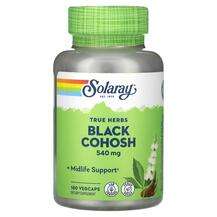 Solaray, True Herbs Black Cohosh 540 mg, Клопогон кістевидний,...