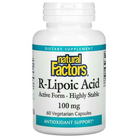 R-Lipoic Acid 100 mg, R-Ліпоєва кислота, 60 капсул