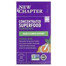 New Chapter, Concentrated Superfood Turmeric, Куркума, 30 капсул