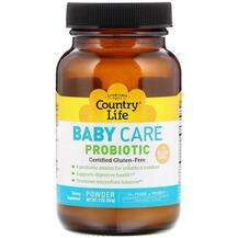 Country Life, Пробиотики, Baby Care Probiotic Powder, 56 гр