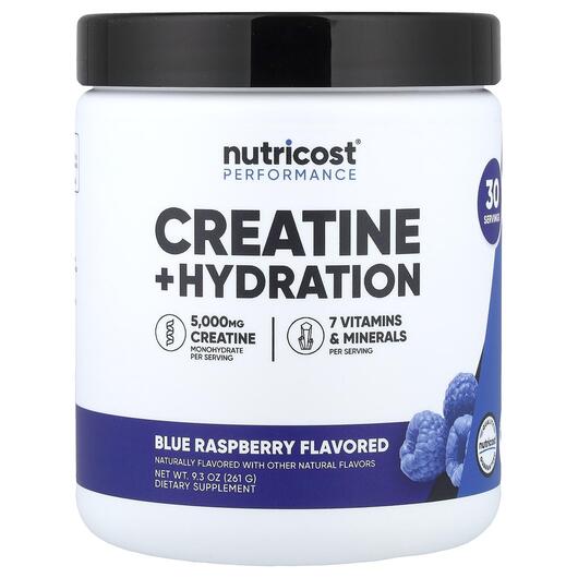 Основное фото товара Performance Creatine + Hydration Blue Raspberry, Электролиты, 261