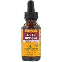 Herb Pharm, Asian Ginseng, Женьшень звичайний, 30 мл