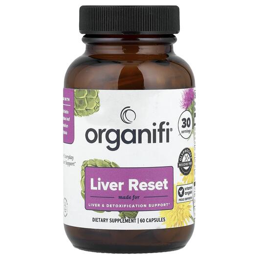 Основное фото товара Organifi, Поддержка печени, Liver Reset, 60 капсул