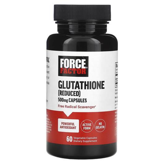Основное фото товара Force Factor, L-Глутатион, Glutathione Reduced 500 mg, 60 капсул