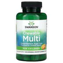 Swanson, Мультивитамины, Chewable Multi for Children Orange, 1...