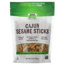 Real Food Cajun Sesame Sticks САМє NOW Foods 255 г