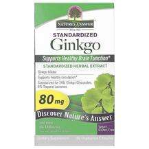 Nature's Answer, Гинкго Билоба, Standardized Ginkgo 80 mg, 60 ...