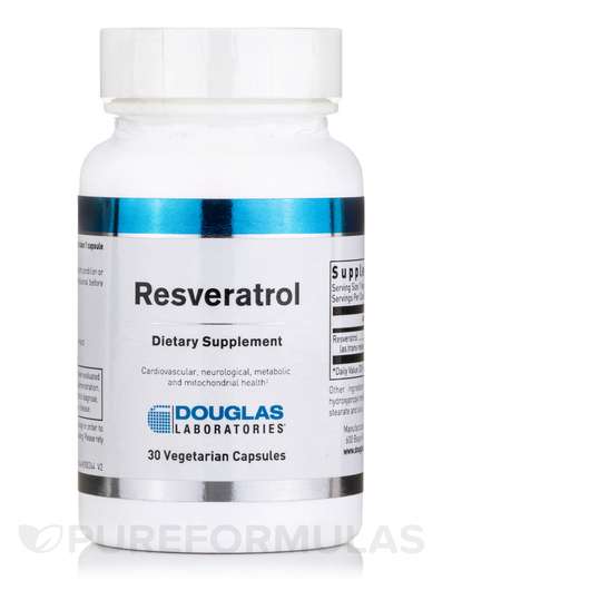 Основное фото товара Douglas Laboratories, Ресвератрол, Resveratrol, 30 капсул