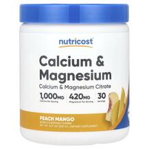 Calcium & Magnesium Peach Mango Кальций Nutricost