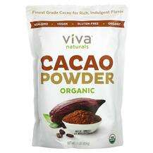 Organic Cacao Powder, Порошок Какао, 454 г