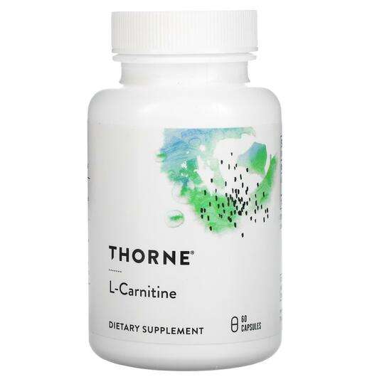 Основне фото товара Thorne, L-Carnitine, L-Карнітин, 60 капсул