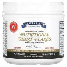Lewis Labs, Nutritional Yeast Flakes, Харчові дріжджі, 454 г