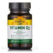 Country Life, Vitamin D3 2500 IU, Вітамін D3, 60 капсул