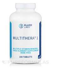 Klaire Labs SFI, Мультивитамины, MultiThera1 Iron-Free, 180 та...