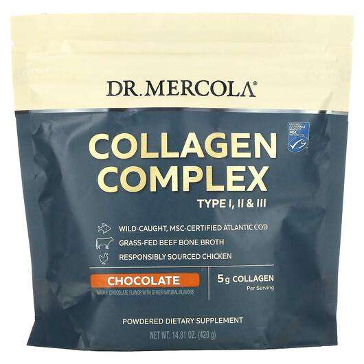 Collagen Complex Type l ll & lll Chocolate 5 g, Коллаген, 420 г