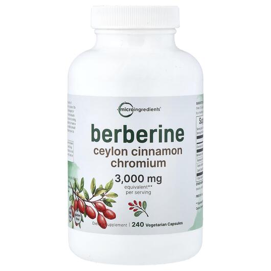 Основное фото товара Micro Ingredients, Берберин, Berberine, 240 капсул