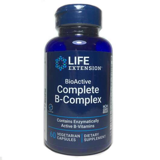 BioActive Complete B-Complex, Полный B-комплекс, 60 капсул