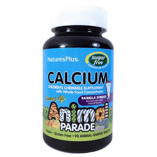 Фото товара Source of Life Animal Parade Calcium Children's Chewable Supplement Sugar Free Vanilla Sundae