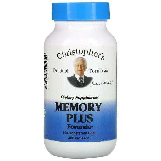 Основне фото товара Christopher's Original Formulas, Memory Plus Formula, Підтримк...