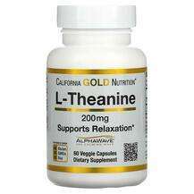 California Gold Nutrition, L-Теанин 200 мг, L-Theanine, 60 капсул