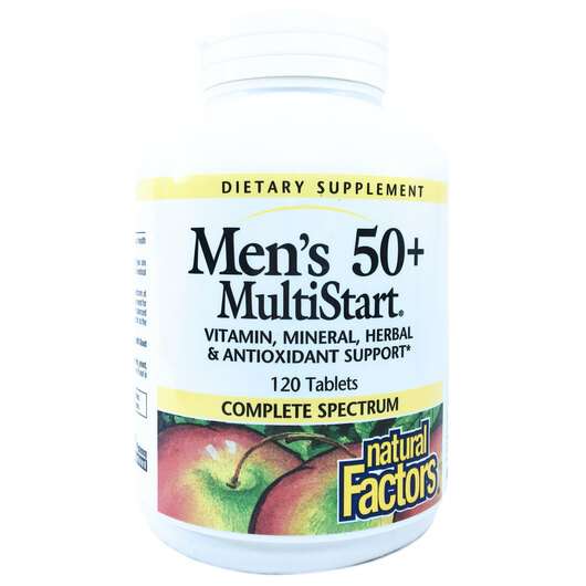 Men's 50+ MultiStart 120, Мультивітаміни для чоловіків 50+, 120 таблеток