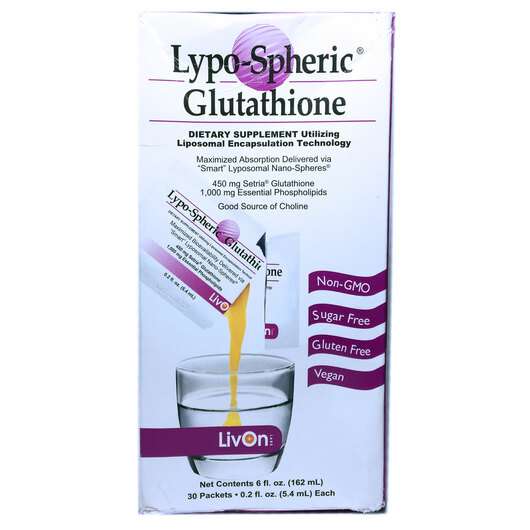 Lypo-Spheric Glutathione, Ліпосферний Глутатіон 450 мг, 162 мл