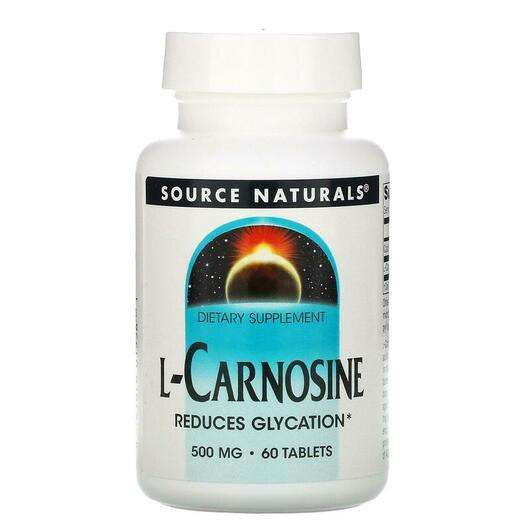 L-Carnosine 500 mg 60, L-Карнозин 500 мг, 60 таблеток