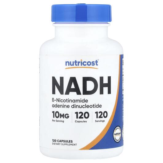Основное фото товара Nutricost, НАДН кофермент, NADH 10 mg, 120 капсул