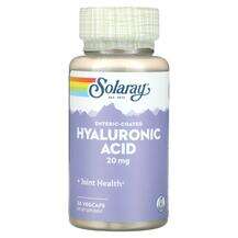 Solaray, Enteric-Coated Hyaluronic Acid 20 mg, 30 VegCaps