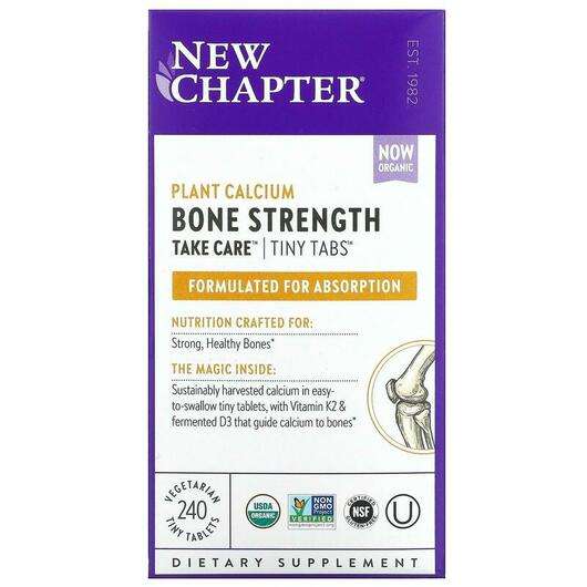 Основне фото товара New Chapter, Bone Strength, Підтримка здоров'я кісток, 24...