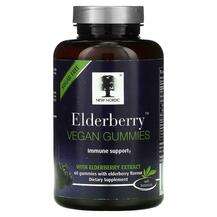 New Nordic, Elderberry Vegan Gummies with Elderberry Extract, ...