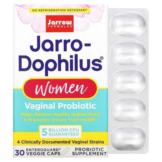 Jarro-Dophilus Vaginal 5, Вагинальне пробиотики, 30 капсул