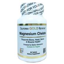 California Gold Nutrition, Magnesium Chelate 210 mg, 90 Tablets