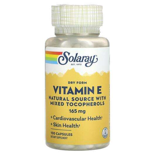 Основное фото товара Витамин E Токоферолы, Dry Form Vitamin E Natural Source with M...