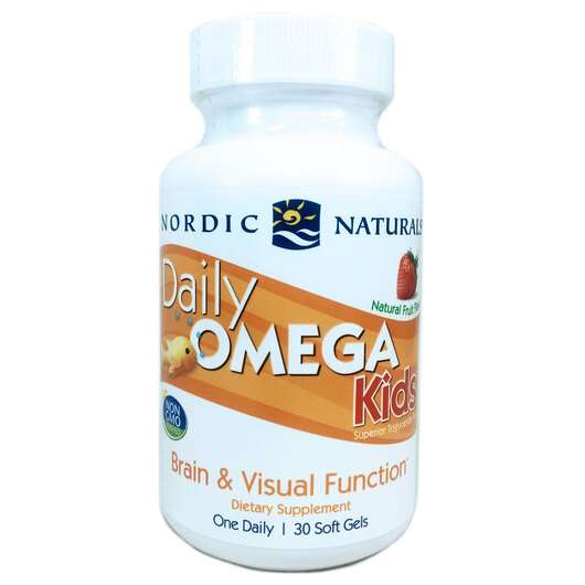 Daily Omega Kids Fruit Flavor 500 mg, 30 Softgels