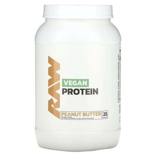Основне фото товара Raw Nutrition, Vegan Protein Peanut Butter, Протеїн Веганский,...
