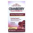 Фото товару 21st Century, Cranberry Plus Probiotic, Журавлина з пробіотика...